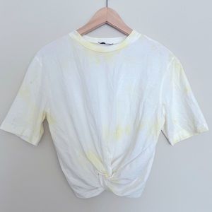 Ganni Twist Front Crop Top